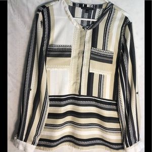 Signature Studio Roll Tab Sleeves Tunic L